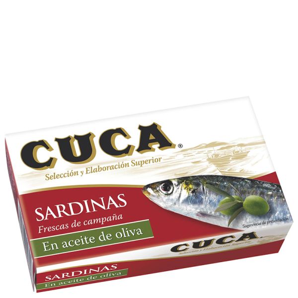 Sardines in olive oil Cuca 85 g tin