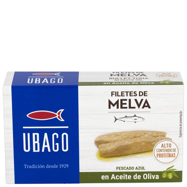 Ubago Frigate tuna fillets in olive oil 85 g tin