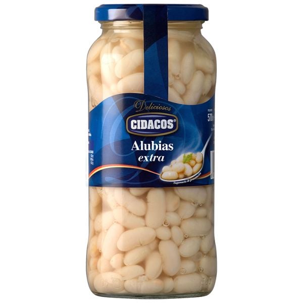 Cooked white beans Cidacos 400 g jar