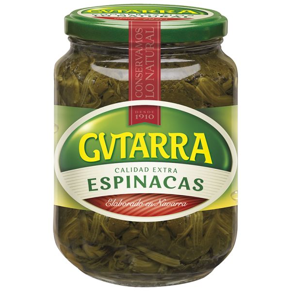 Spinach in brine Gvtarra 425 g jar