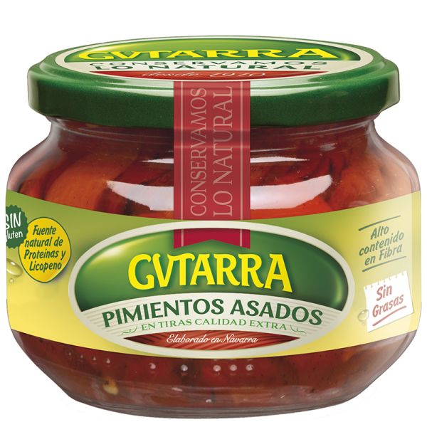 Roasted peppers in strips Gvtarra 345 g jar