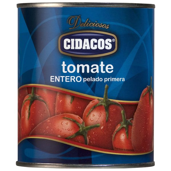 Whole peeled tomatoes Cidacos 480 g tin