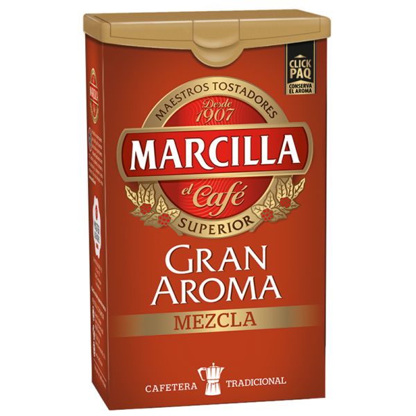 Ground coffee mixture Marcilla great aroma 250 g package