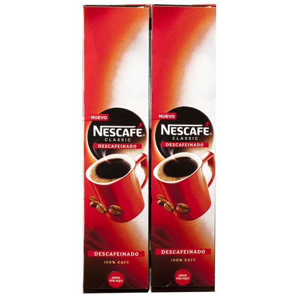 Decaffeinated soluble coffee Nescafé box 100 envelopes