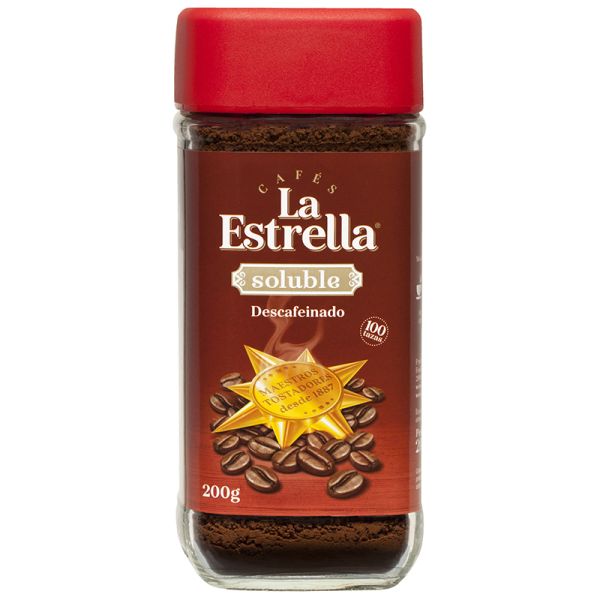 Decaffeinated instant coffee La Estrella jar 200 g