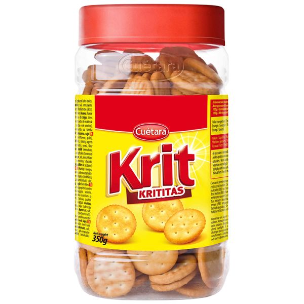 Salted crackers Krit Krititas 350 g canister