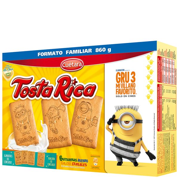 Cookies Tosta Rica fiber Cuétara box 860 g