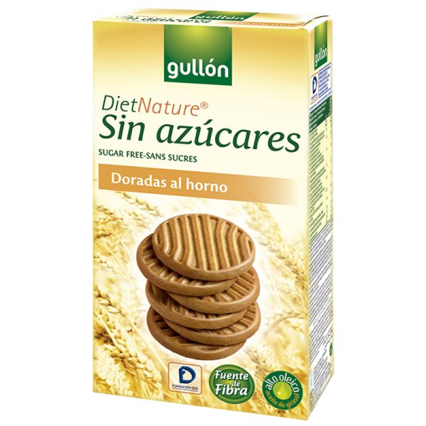 Golden baked cookies Gullón nature diet without sugar 330 g
