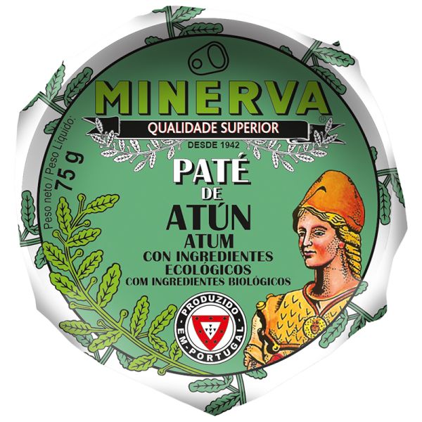 Minerva Organic tuna pate 75 g tin