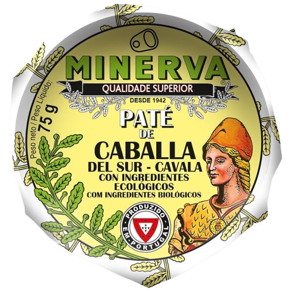 Minerva Organic mackerel pate 75 g tin