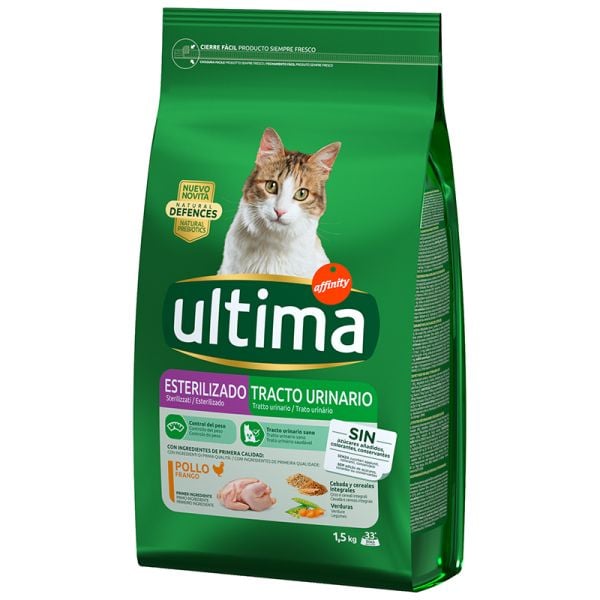 Ultima Cat food high nutrition for sterilized cats 1,5 kg bag