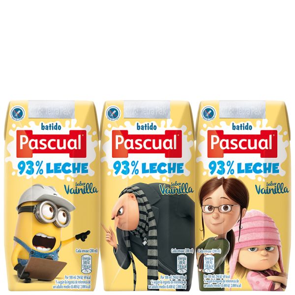 Vanilla milkshake Pascual pack 3x20 cl brik