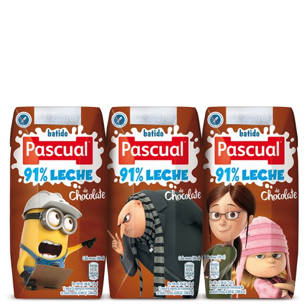 Chocolate milkshake Pascual pack 6x20 cl brik