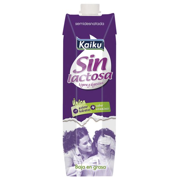 Semi-skimmed milk lactose Kaiku 1 l carton