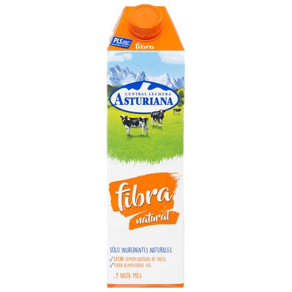Lacteal Central Lechera Asturiana regulaplus fiber 1 liter bottle