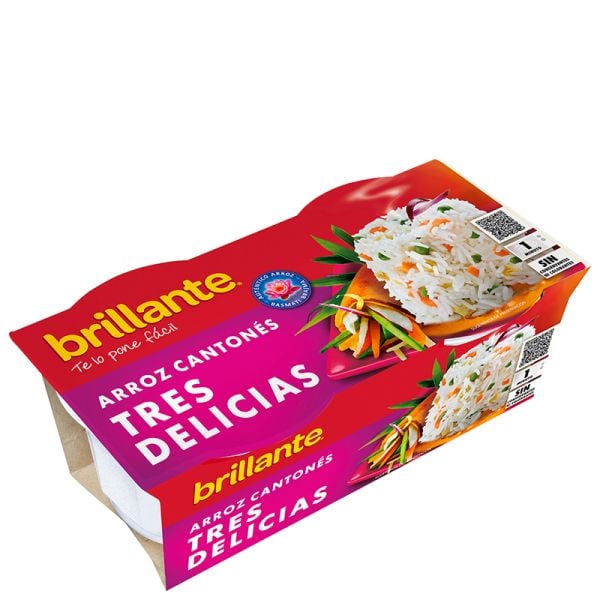 Rice 3 delights Brillante minute 2x125 g bowl