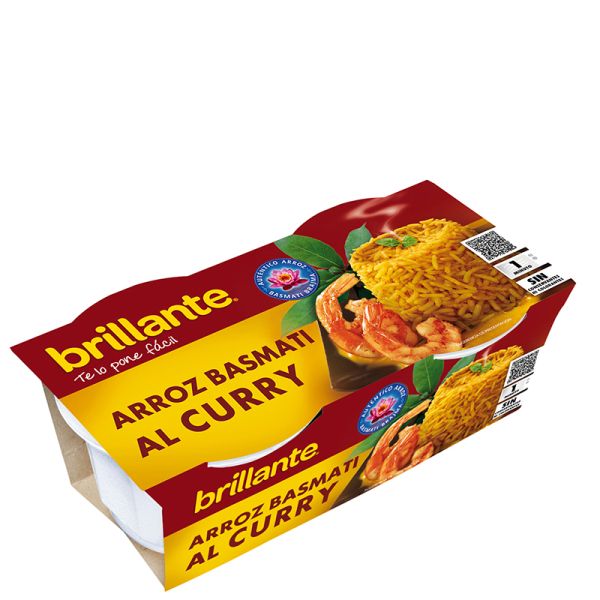 Curry rice Brillante Minute 2x125 g bowl