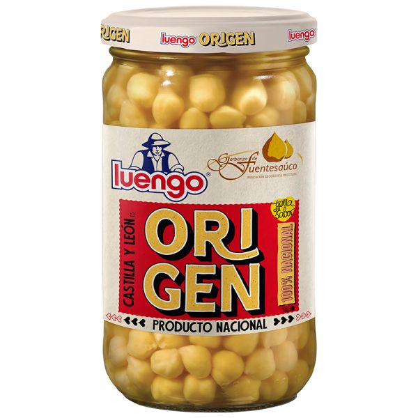 Luengo Cooked chickpeas from Fuentesaúco Origen 570g jar