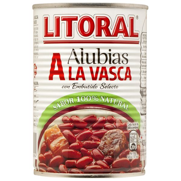 Basque Beans Litoral 430 g tin