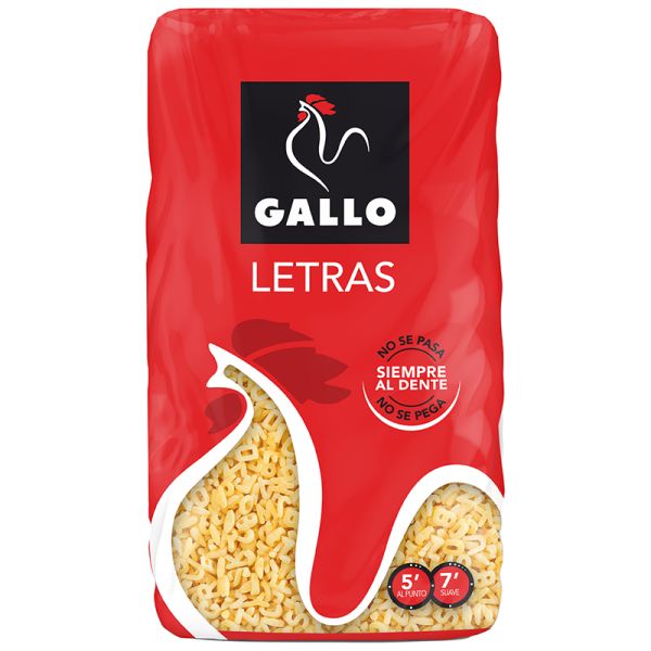 Gallo Letters pasta 450 g bag