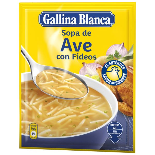 Poultry soup with pasta Gallina Blanca 80g packet