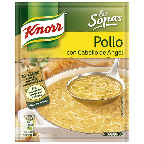 Chicken soup with angel hair Knorr 71 g packet