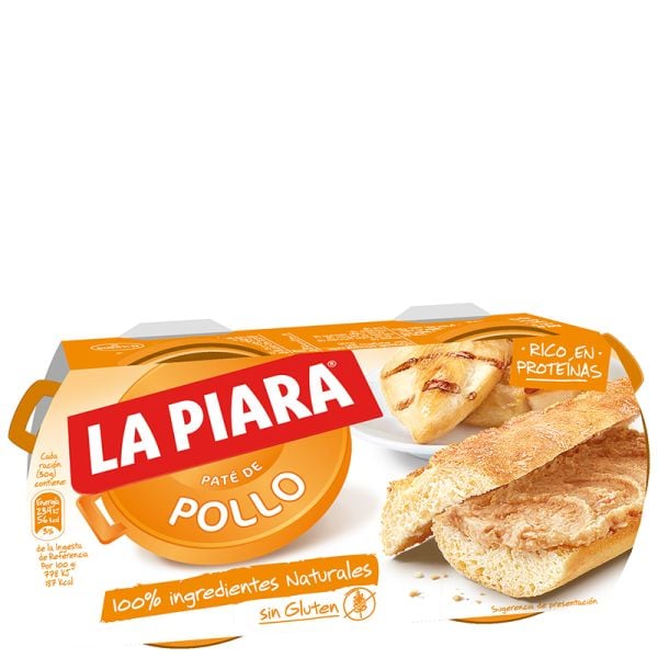 Chicken paté La Piara 2x75 g tin