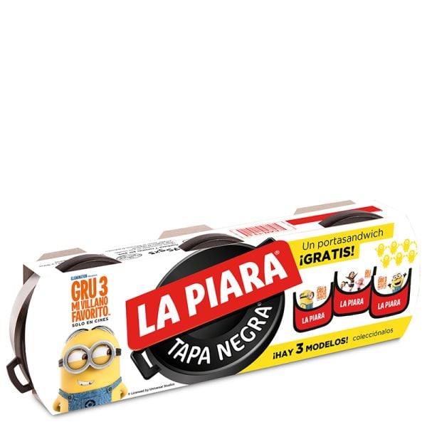Pork liver pate La Piara Black Top 3x75 g tin