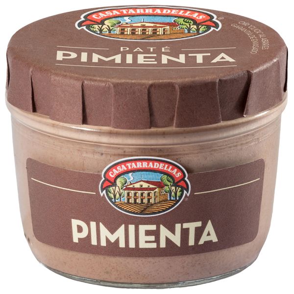 Casa Tarradellas Black pepper pate 125 g jar