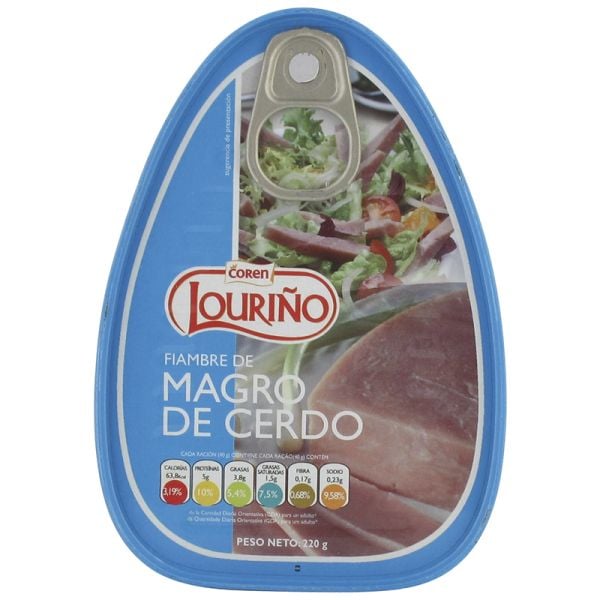 Lean pork meat Louriño tin 220 g