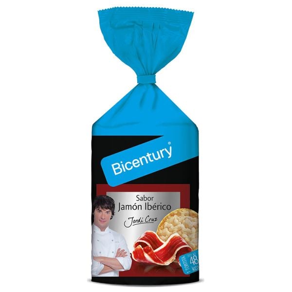Bicentury Corn pancakes iberain ham flavoured 123 g