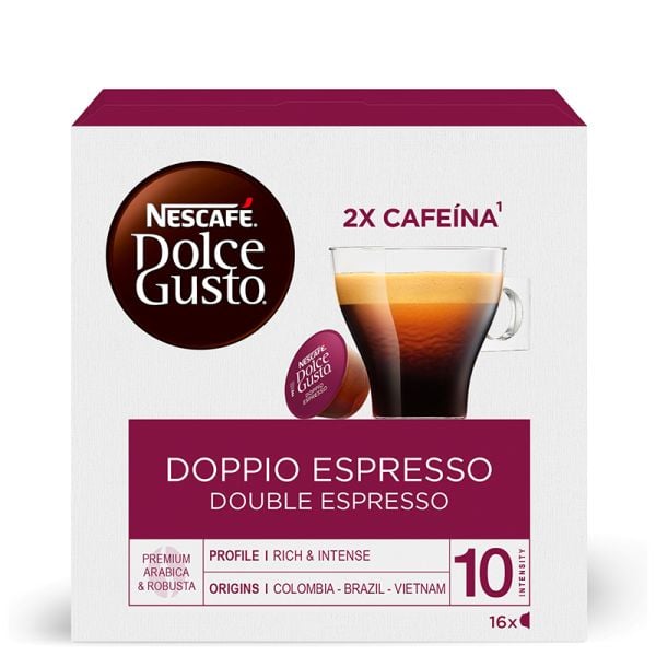 Nescafé Coffee capsules Doppio Espresso Dolce Gusto system 16 units