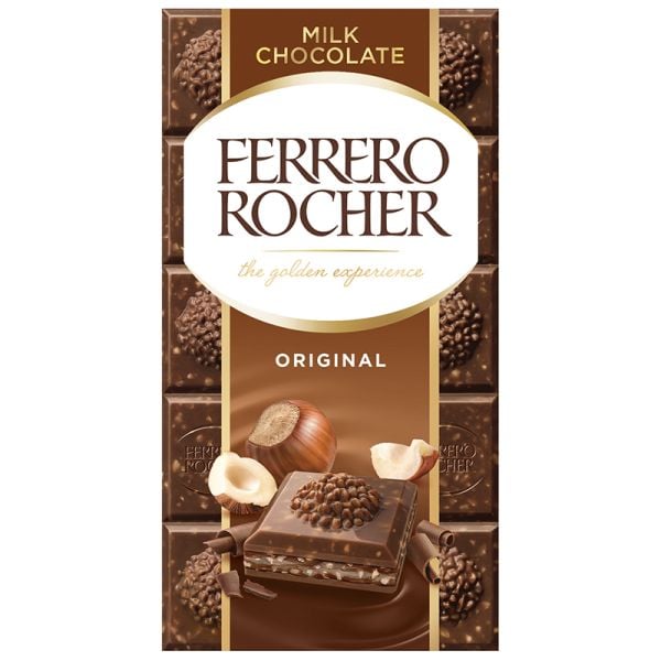 Ferrero Rocher Milk chocolate Original 90 g tablet