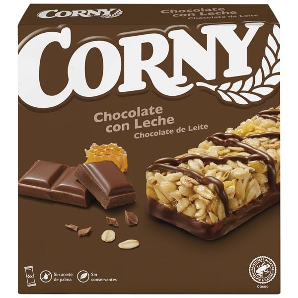 Corny Cereal bars with milk chocolate 6x25 g