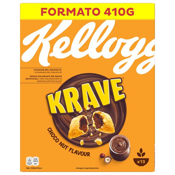 Kellogg's Chocolate and hazelnuts cereal Krave 410 g box