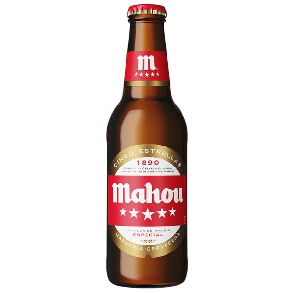Mahou Beer 5 Stars 25 cl bottle