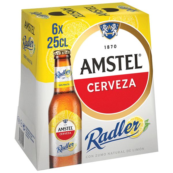 Amstel Beer with lemon Radler 25 cl bottle
