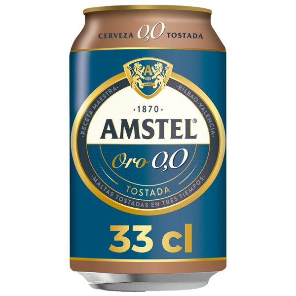 Amstel Toasted alcohol-free beer 0,0 Oro 33 cl can