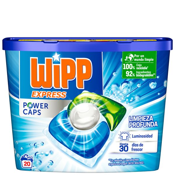 Wipp Express Concentrated washing capsules Power Caps 20 doses