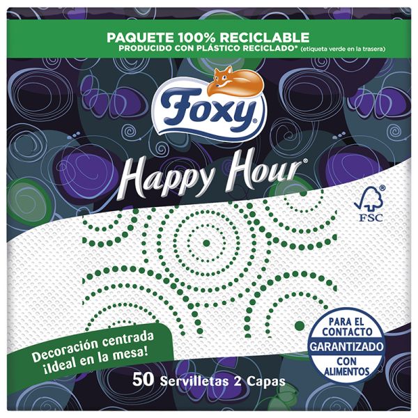 Foxy Paper napkins Happy Hour 50 units