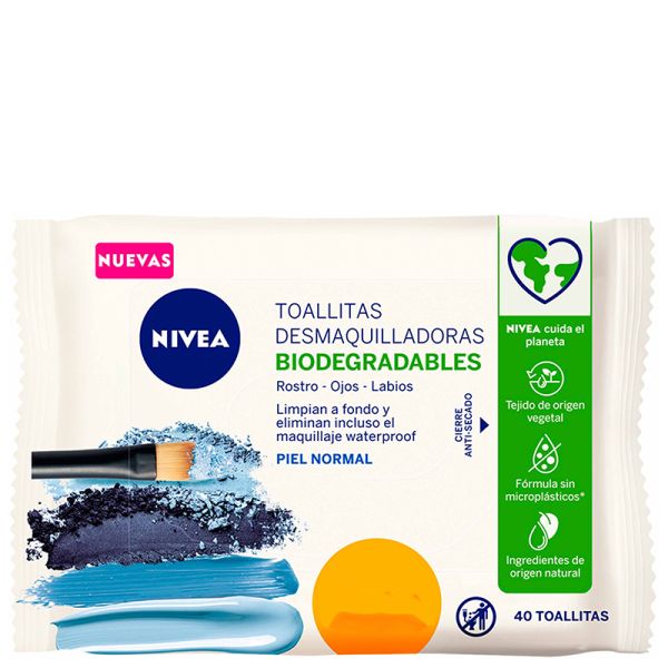 Nivea Make-up remover wipes refreshing 40 units