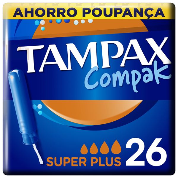 Tampax Tampons Compak Pearl Super Plus 26 units