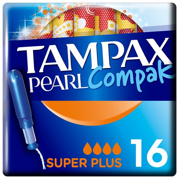 Tampax Tampons Compak Pearl Super Plus 16 units