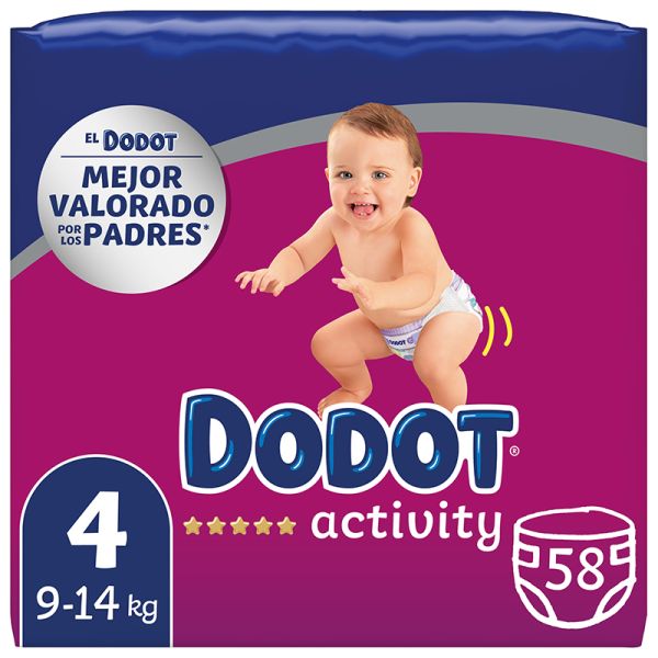 Dodot Diapers Activity size 4 9-14 kg 58 units