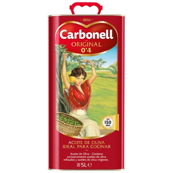 Olive oil 0,4º Carbonell 5 l tin