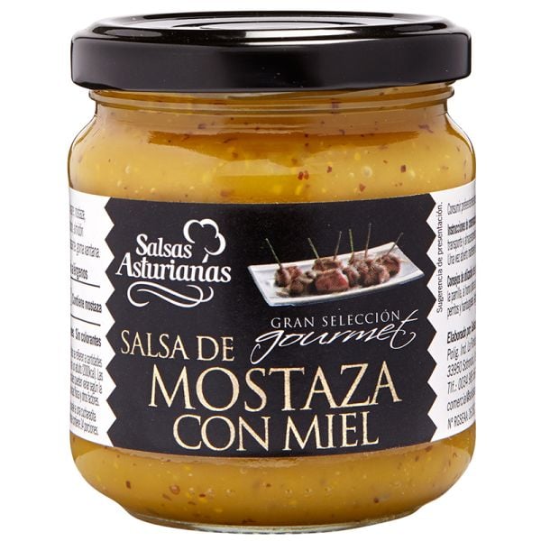 Mustard and honey sauce Salsas Asturianas 210 g bottle