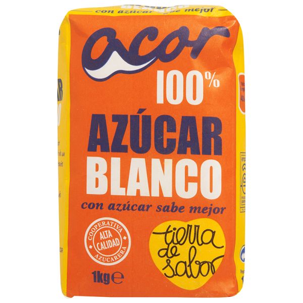 White sugar Acor pack 1 kg