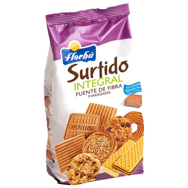 High fibre biscuits Florbú Wholemeal assortment 390 g