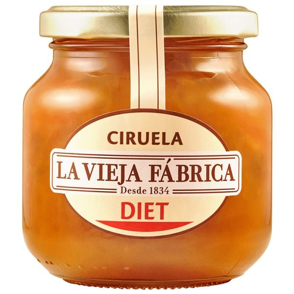 Diet Plum Jam La Vieja Fábrica Diet 280 g bottle