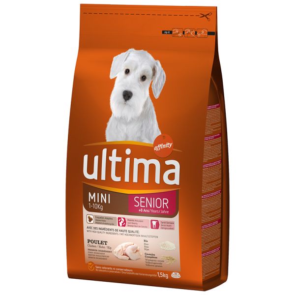 dog food Ultima senior bag 1,5 kg